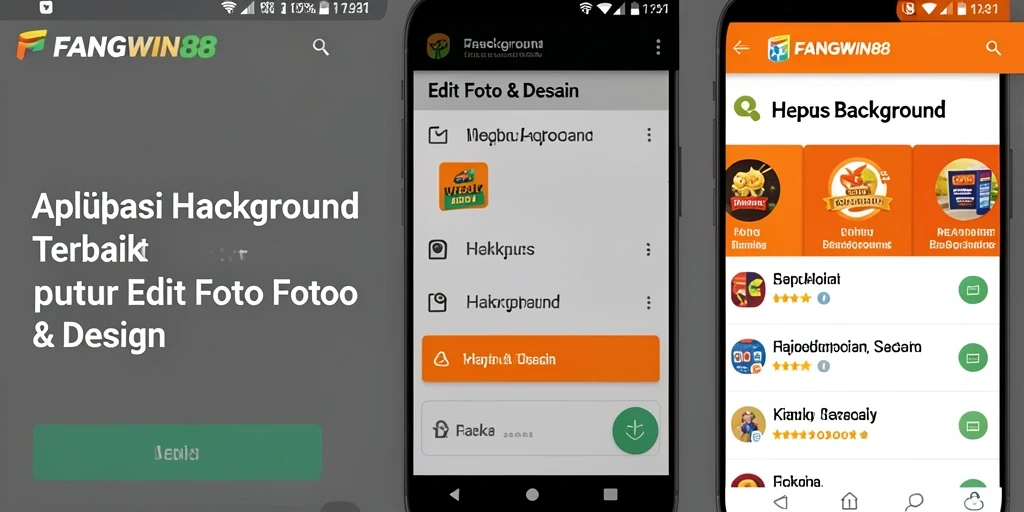Antarmuka pengguna FANGWIN88 yang intuitif untuk menghapus background.