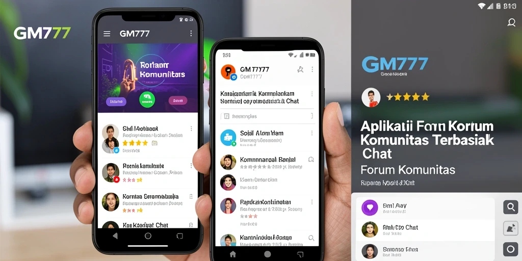 Tampilan antarmuka GM777 yang menarik untuk forum komunikasi.