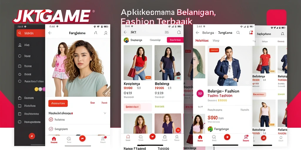 Tampilan antarmuka JKTGAME yang modern dan user-friendly.
