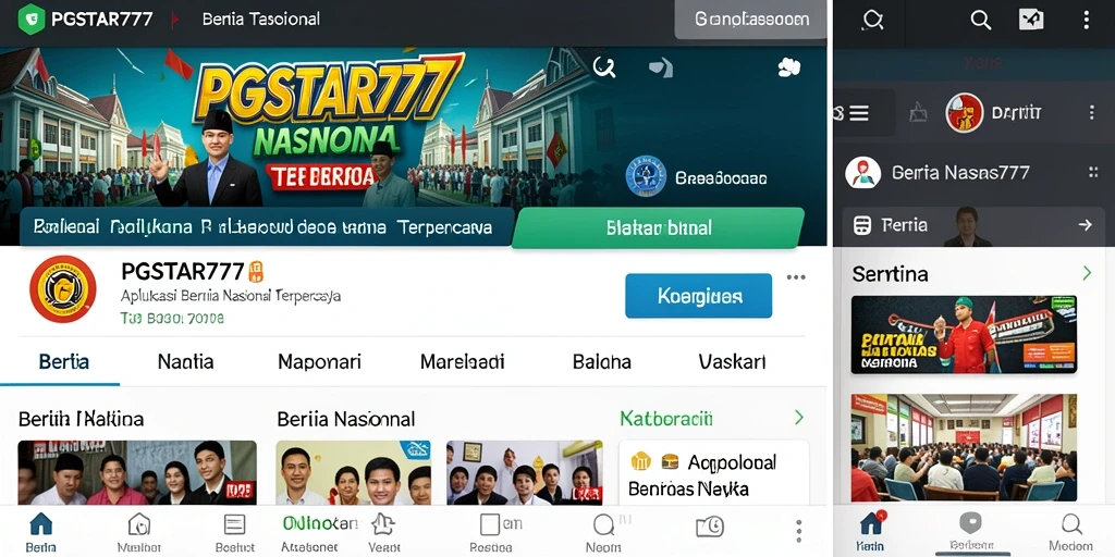 Tampilan antarmuka PGSTAR777 yang menarik dan informatif.