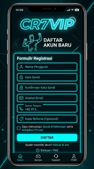 Daftar Akun Baru cr7vip untuk Pengguna Android